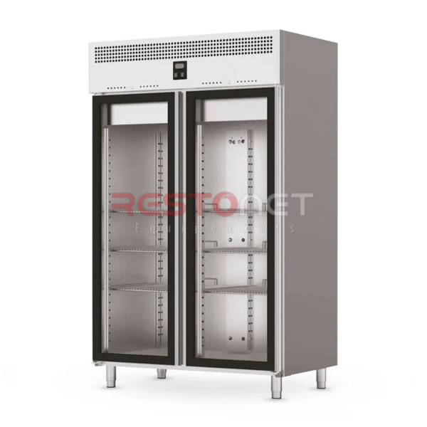 COMPTOIR REFRIGEREE 1M50 2 PORTES VITREES