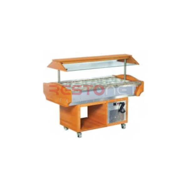 MEUBLE REFRIGEREE BUFFET SUR ROULETTES 1500