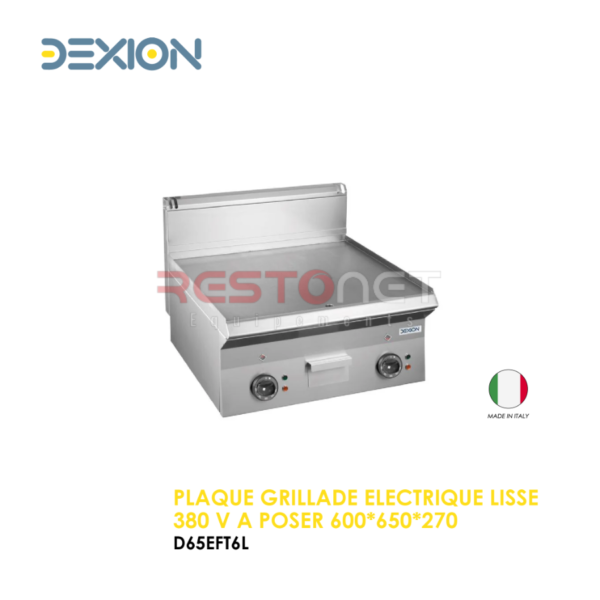PLAQUE GRILLADE ELECTRIQUE LISSE SIMPLE SUR PLACARD OUVERT 400*730*85