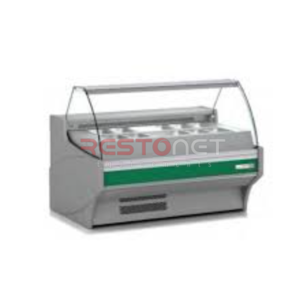 VITRINE SALADE BAR EN INOX CAPACITE 380 L DIM 1500*880*1450