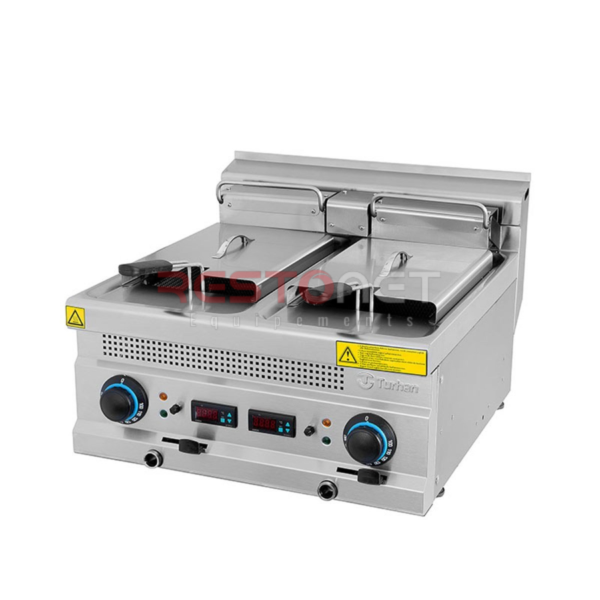FRITEUSE ELECT DOUBLE A POSER 8+8L THERM DIGITAL 380V D600*630*300